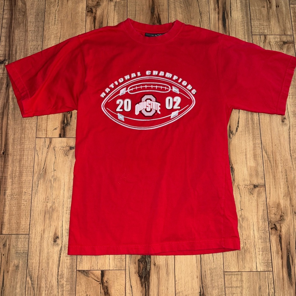 Red National Champions Men's T-Shirt Ohio State 89